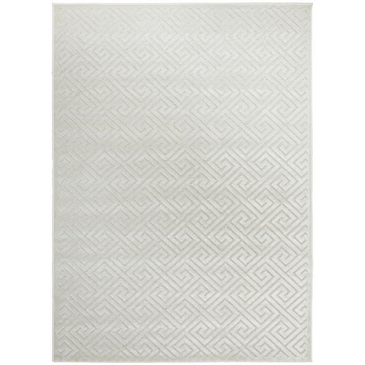 Rug Culture York Alice Rug natural white geometric swirl - MyHouse