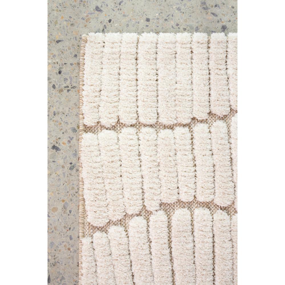 Natural beige waves rug detail image - MyHouse