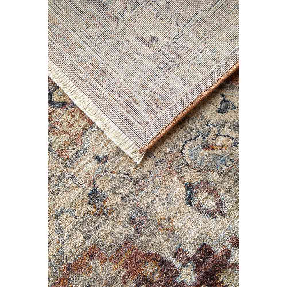 Darren Palmer Heirloom Runner in Plum detail shot of rug reverse at MyHouse