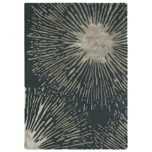 Harlequin Shore Wool Rug Truffle grey starburst - MyHouse
