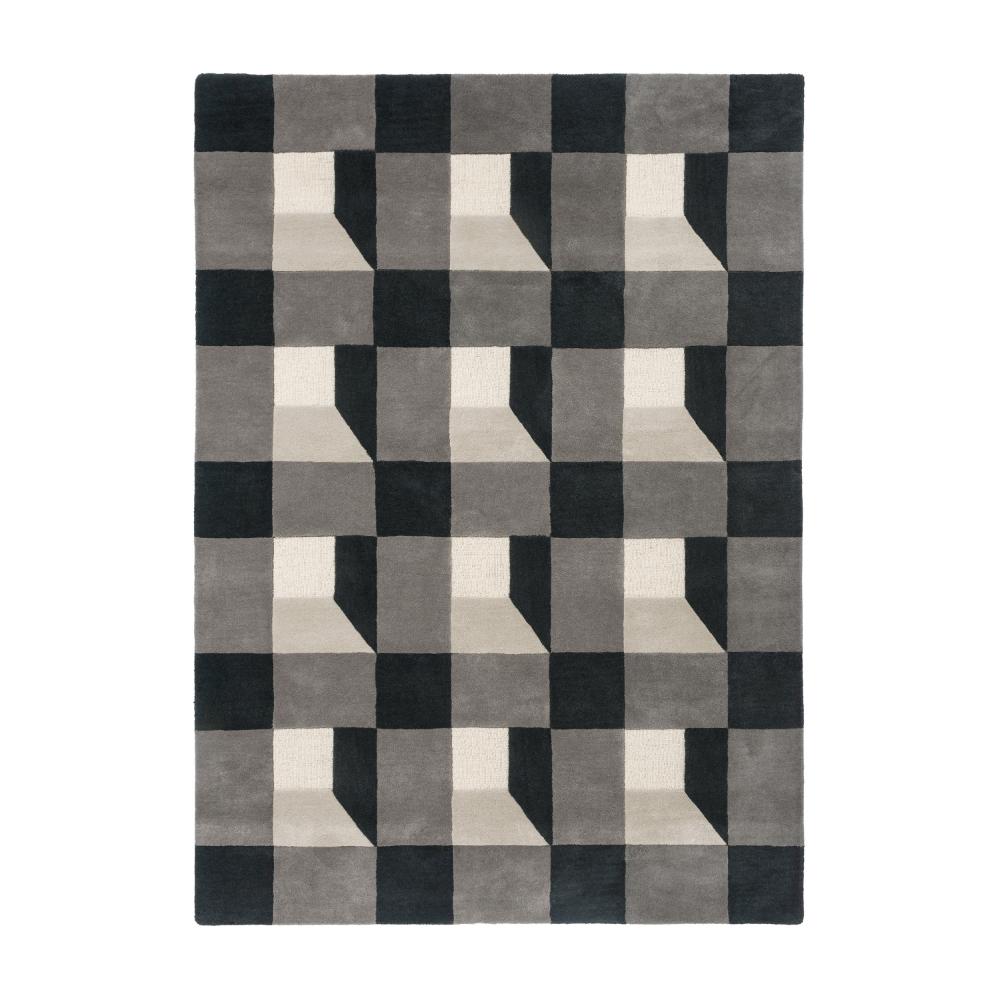 Harlequin Blocks Wool Rug Slate - MyHouse