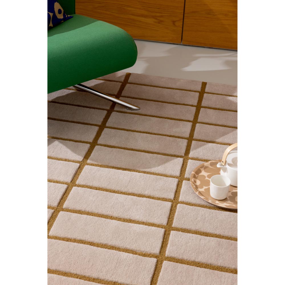 Marimekko Tiiliskivi Rug Bronze Yellow