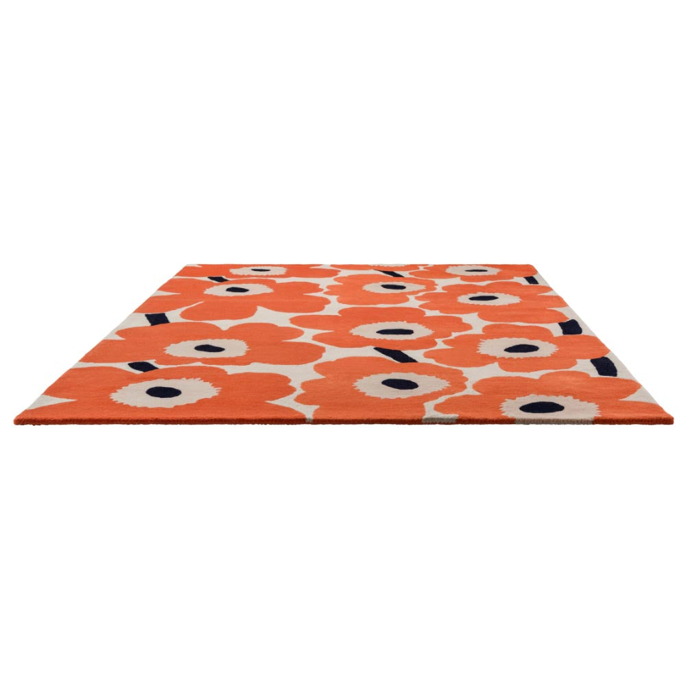 Marimekko Unikko Rug Orange Red