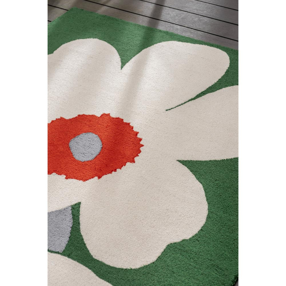 Marimekko Unikko 60th Anniversary Rug Green