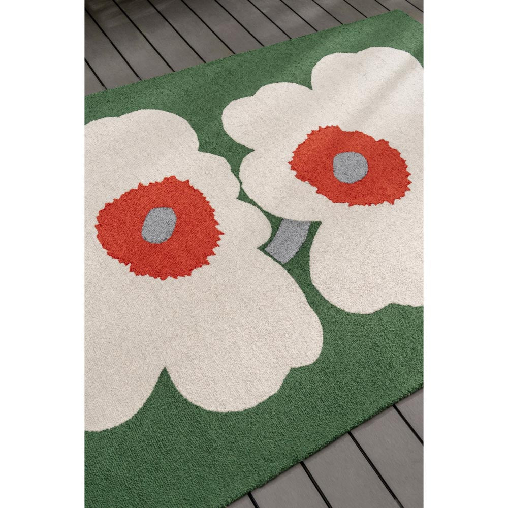 Marimekko Unikko 60th Anniversary Rug Green