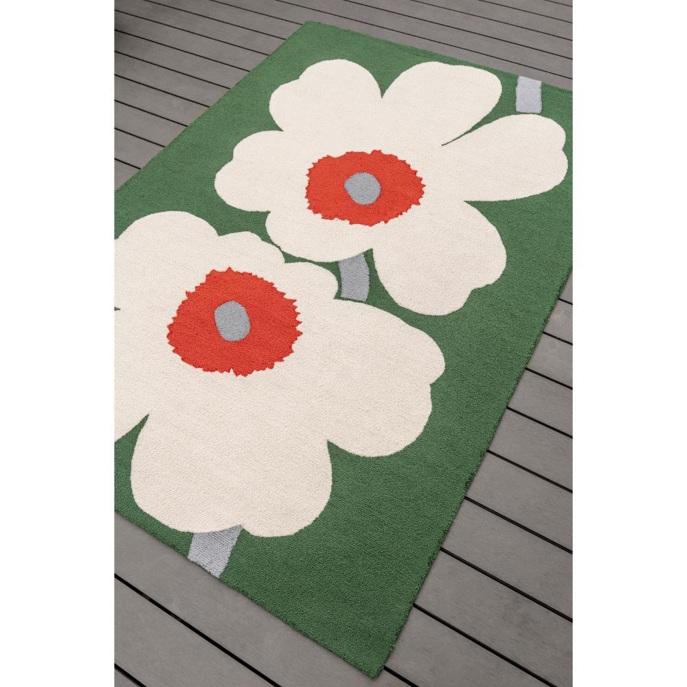 Marimekko Unikko 60th Anniversary Rug Green