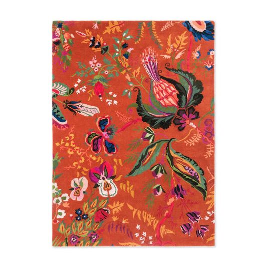 Harlequin X Sophie Robinson Wonderland Floral Rug Amber/Lapis - MyHouse