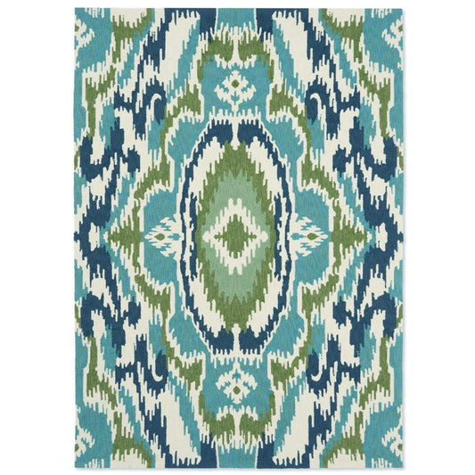 Harlequin Ixora Indoor/Outdoor Rug Emera Blue - MyHouse