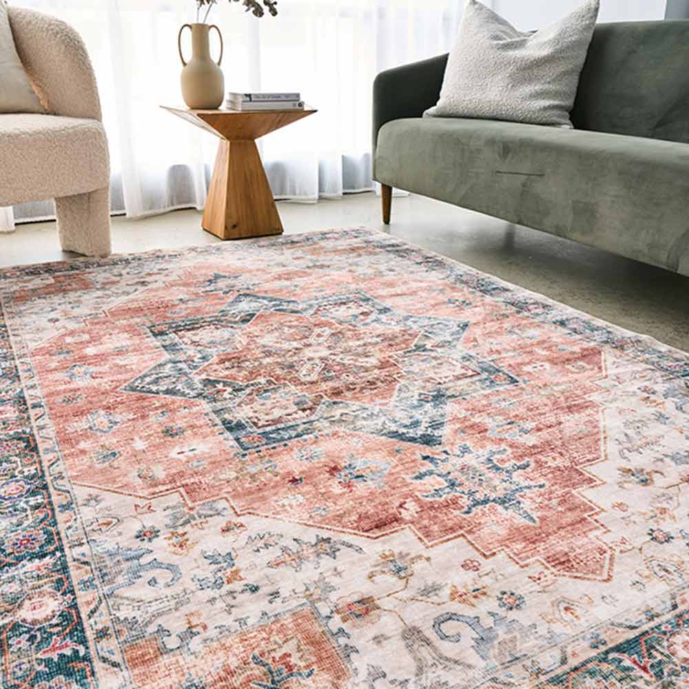 Rug Culture Revive Washable Lila Rust Rug