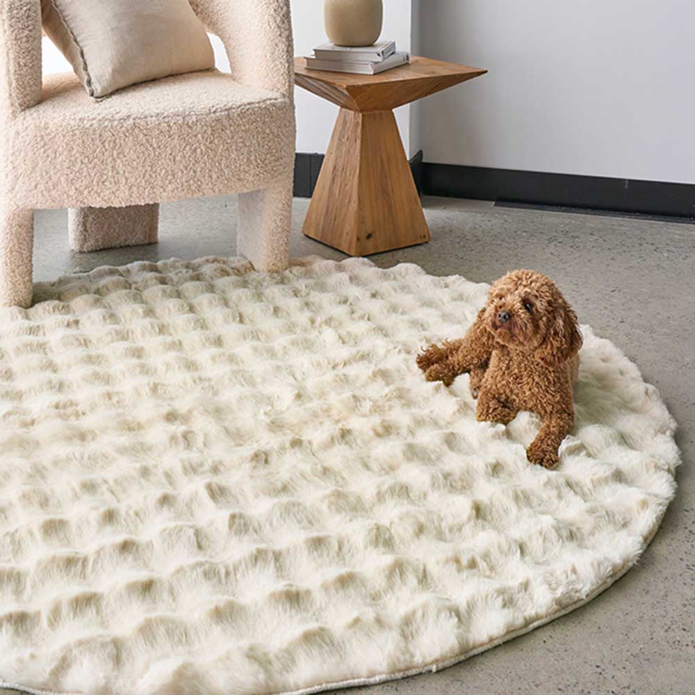 Rug Culture Bubble Round Washable Rug