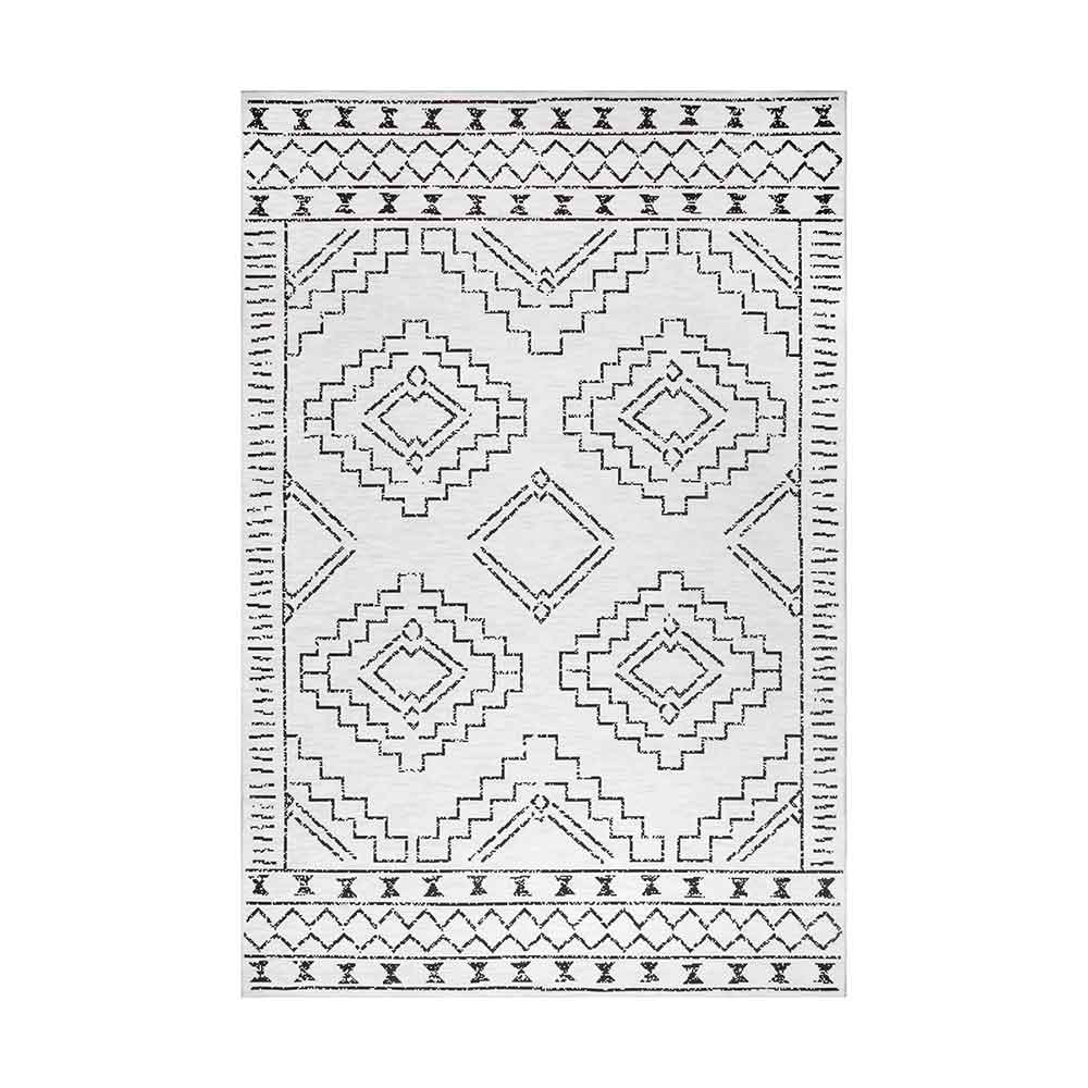 Rug Culture Kindred Washable Leeroy White Rug