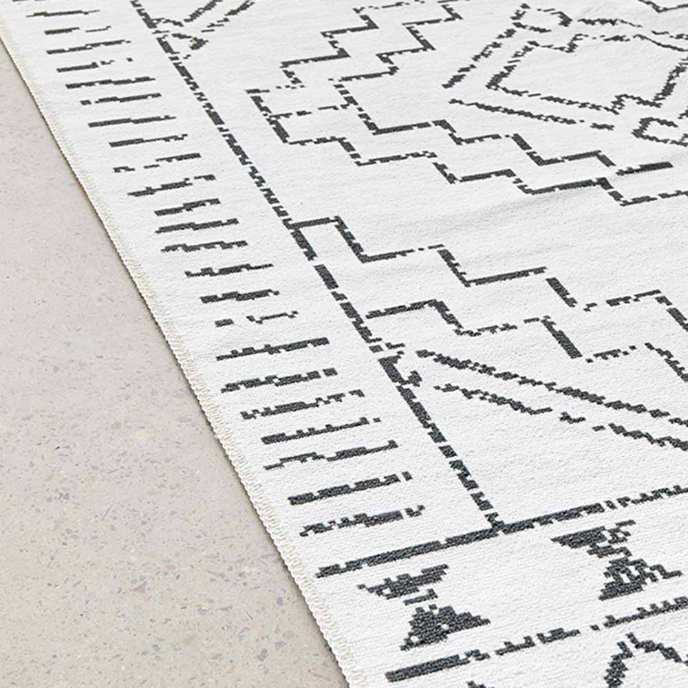 Rug Culture Kindred Washable Leeroy White Rug