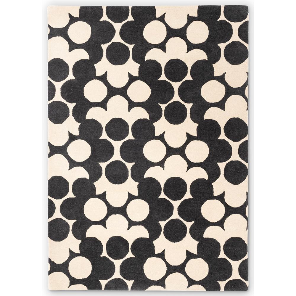 Orla Kiely Puzzle Flower Rug Slate - MyHouse