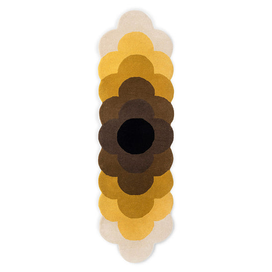 Orla Kiely Optical Flower Wool Runner Yellow - MyHouse