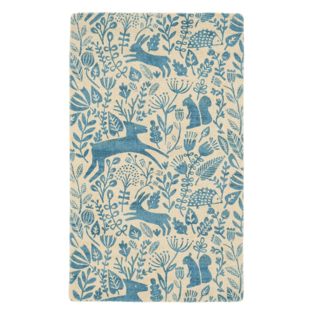 Scion Kelda Rug Cobalt - wool woodlands rug - MyHouse