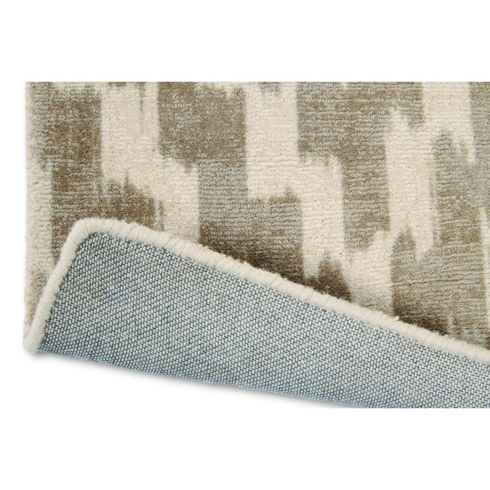 Grey geo diamond print Wool Rug detailed image - MyHouse