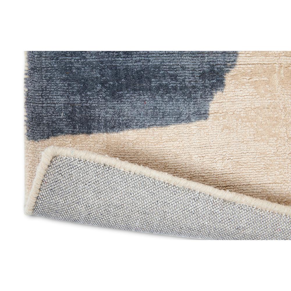 multicolour abstract blocks wool rug detailed image - MyHouse