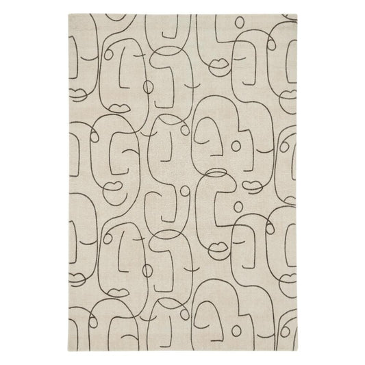 Scion Epsilon Wool Rug Charcoal - MyHouse