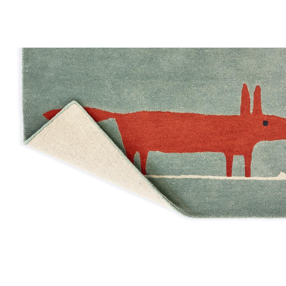 red Fox printed kids wool Rug detailed image - MyHouse