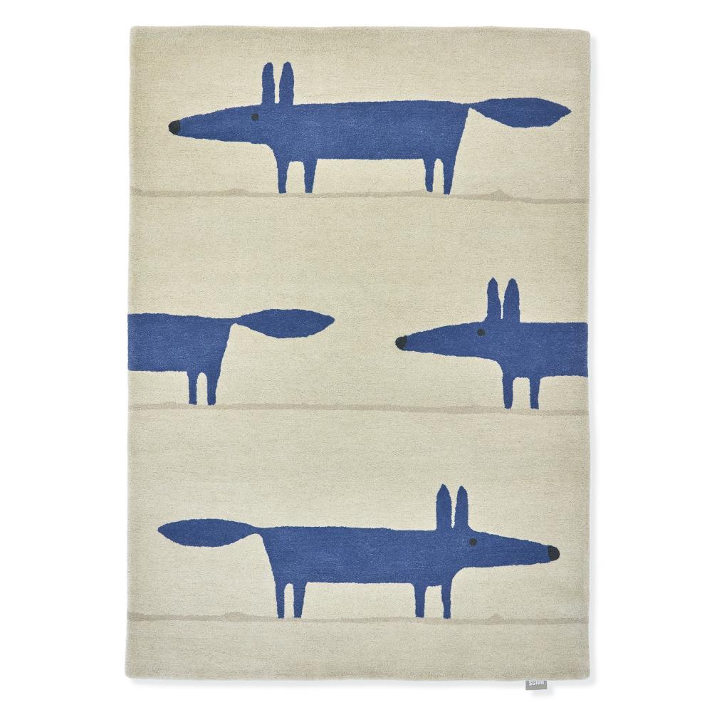 Scion Mr Fox Rug Denim Blue - MyHouse