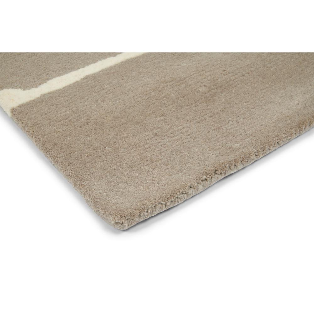 grey and white fox print wool rug detailed image - MyHouse