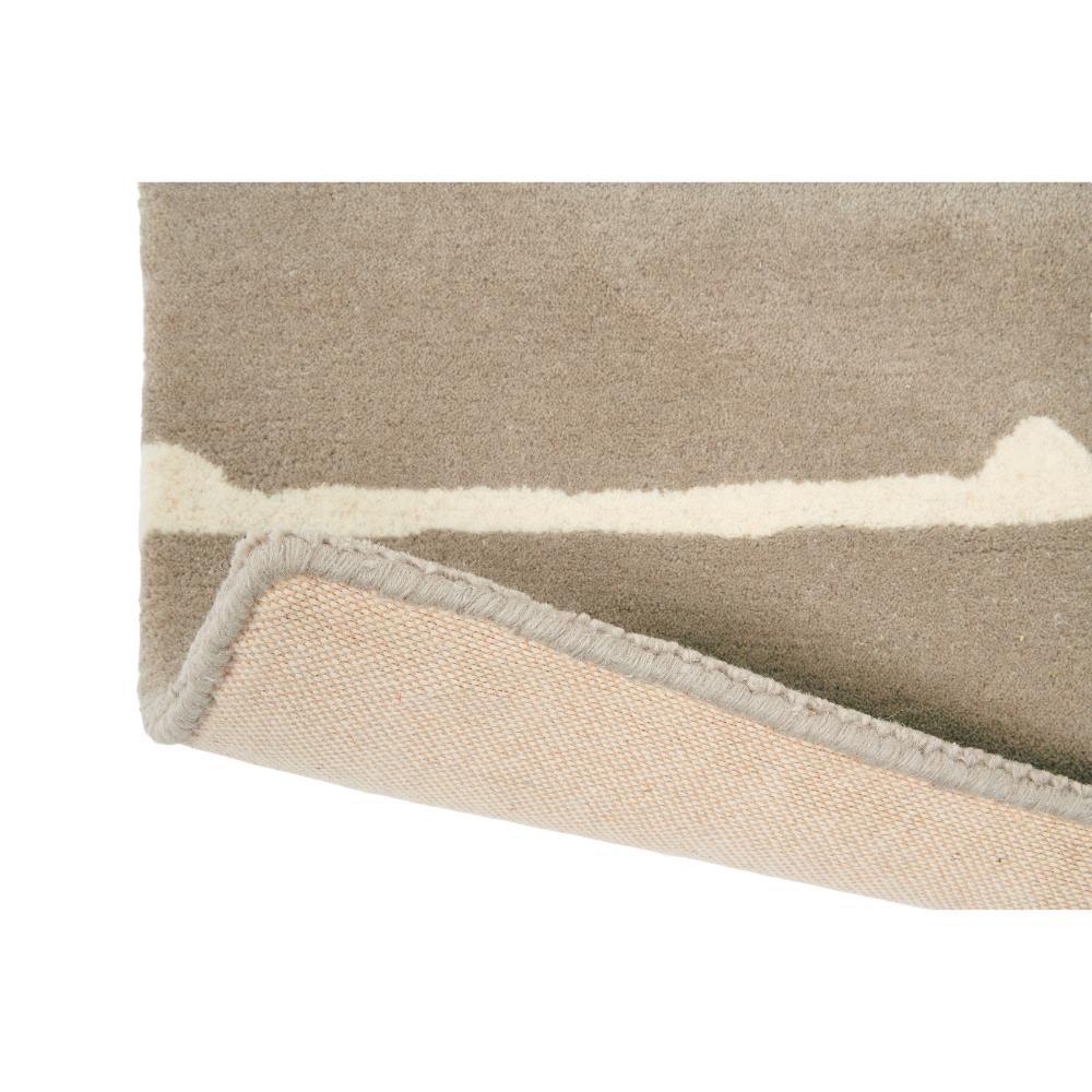 grey and white fox print wool rug detailed image - MyHouse