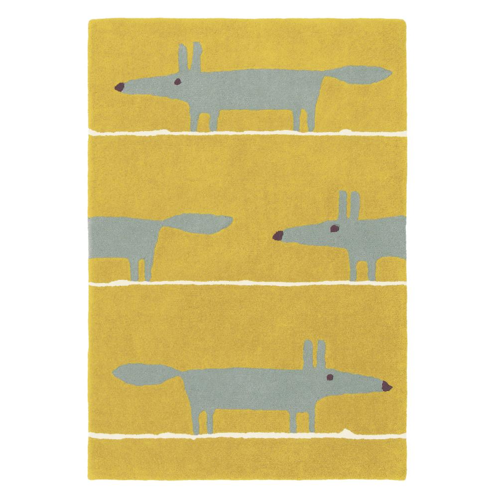 Scion Mr Fox Wool Rug Mustard - MyHouse