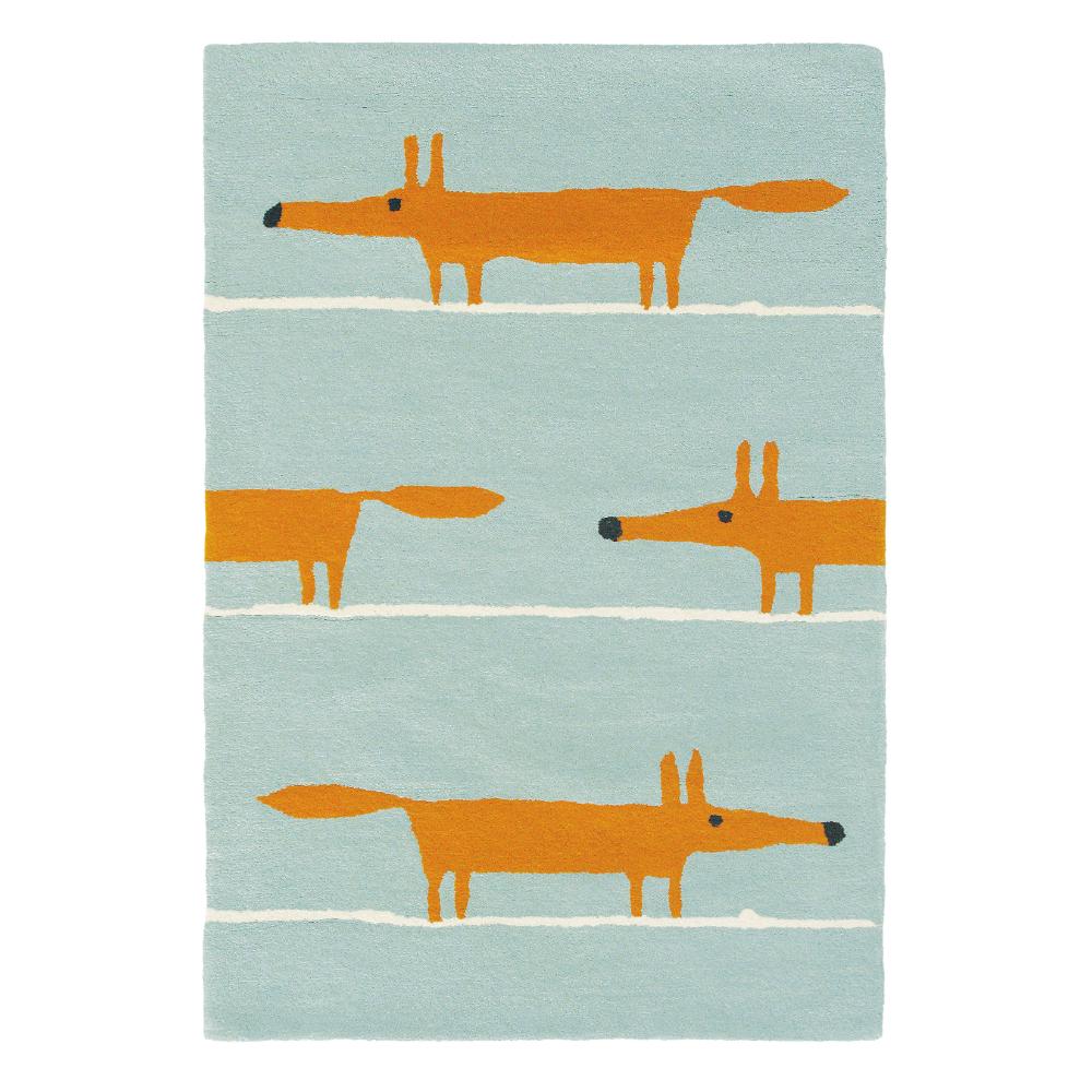 Scion Mr Fox Wool Rug Aqua - MyHouse