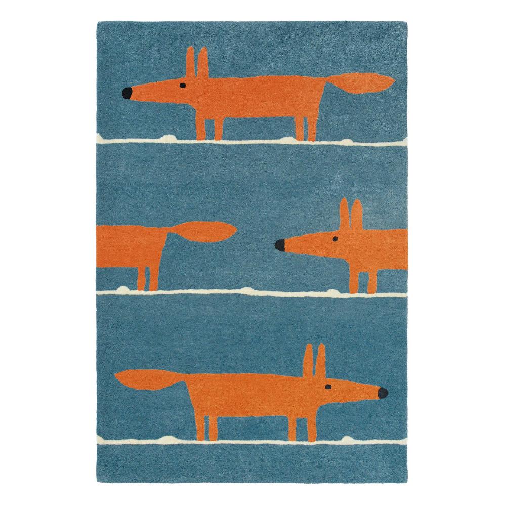 Scion Mr Fox Wool Rug Denim - MyHouse
