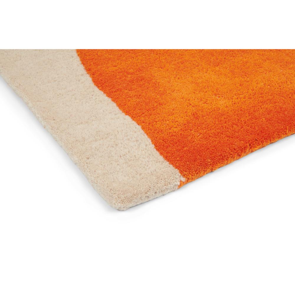 multicolour semi circle design wool rug detailed image - MyHouse