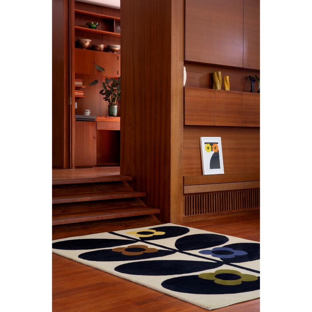 Orla Kiely Wild Rose Rug Fawn