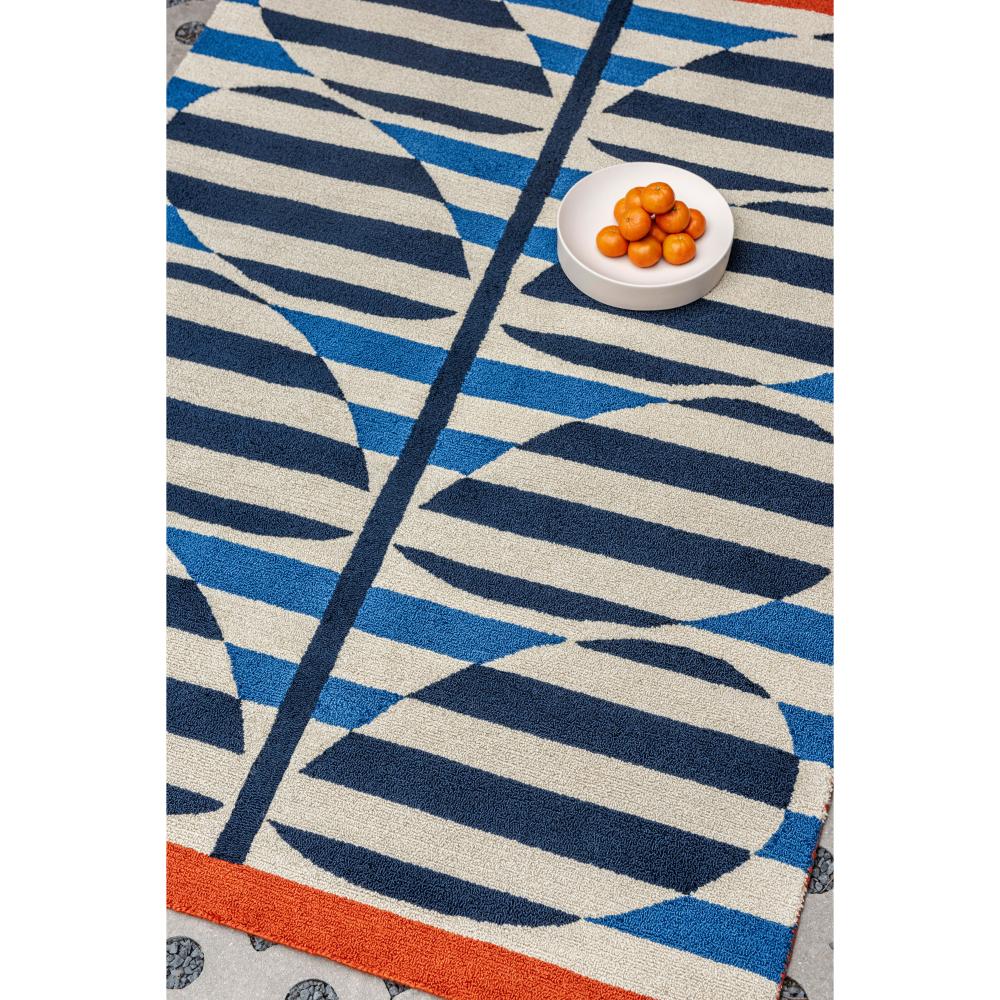 Orla Kiely Stripy Stem Outdoor Rug Azure