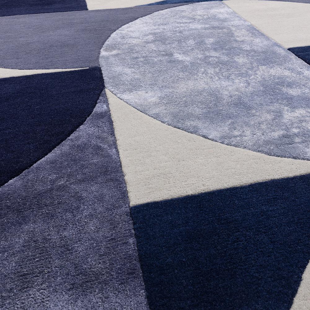 Asiatic Oval Rug Indigo Blue