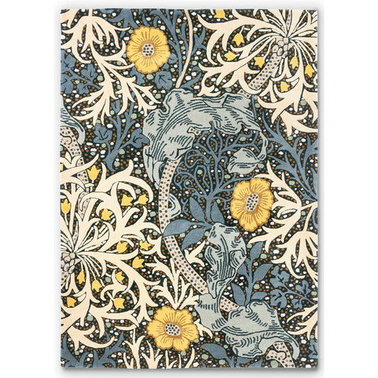 Morris & Co Seaweed Rug Teal
