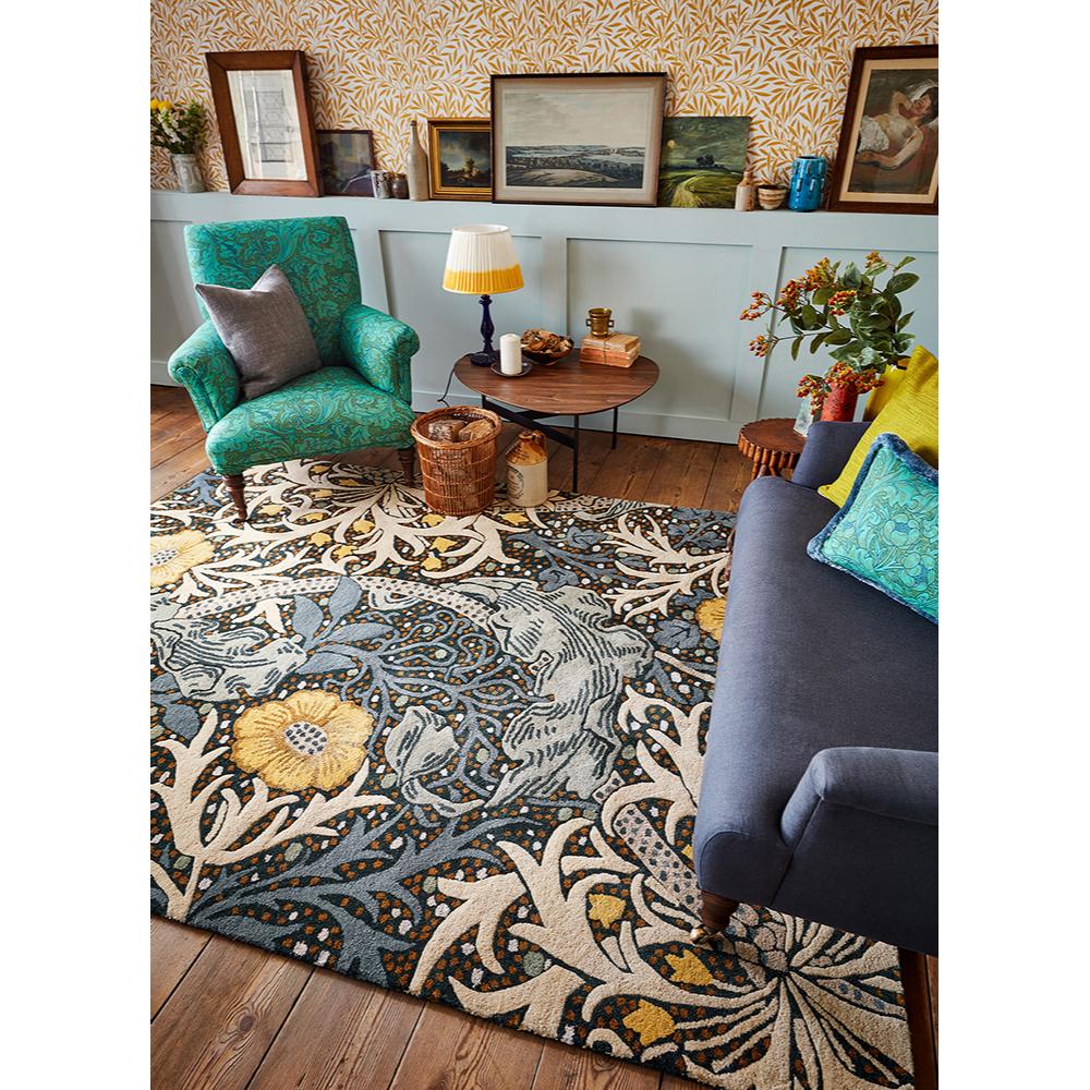 Morris & Co Seaweed Rug Teal