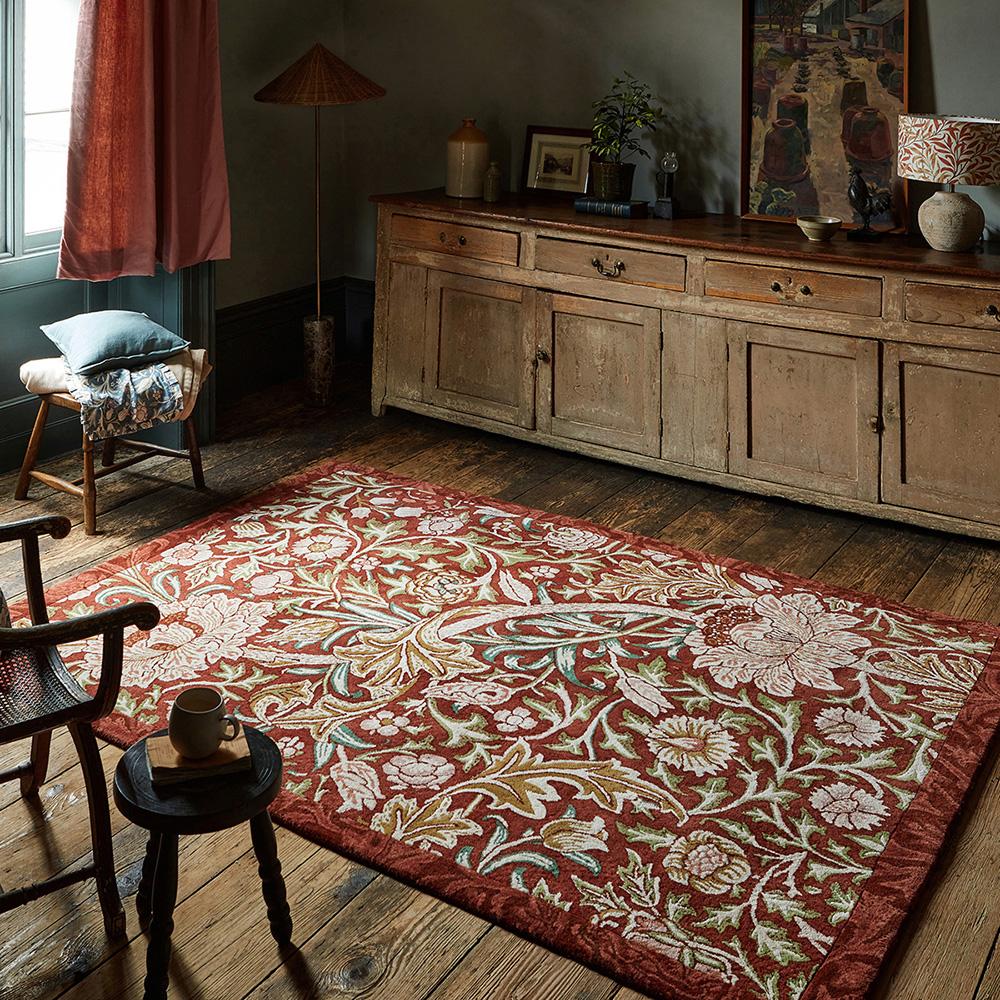 Morris & Co Trent Rug Red House