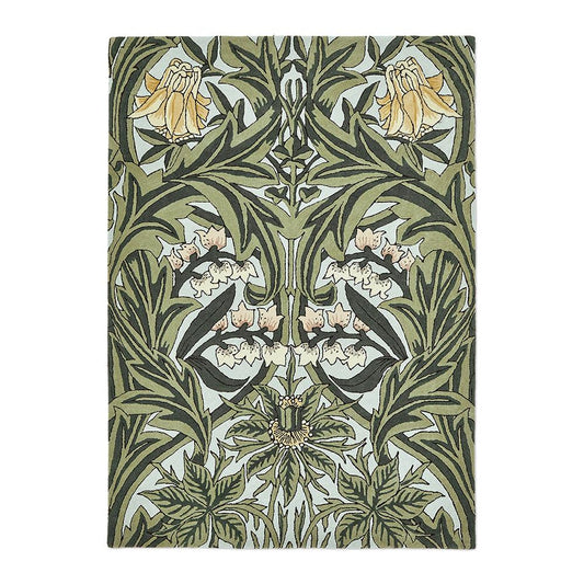 Morris & Co Bluebell Rug Leafy Arbour Green