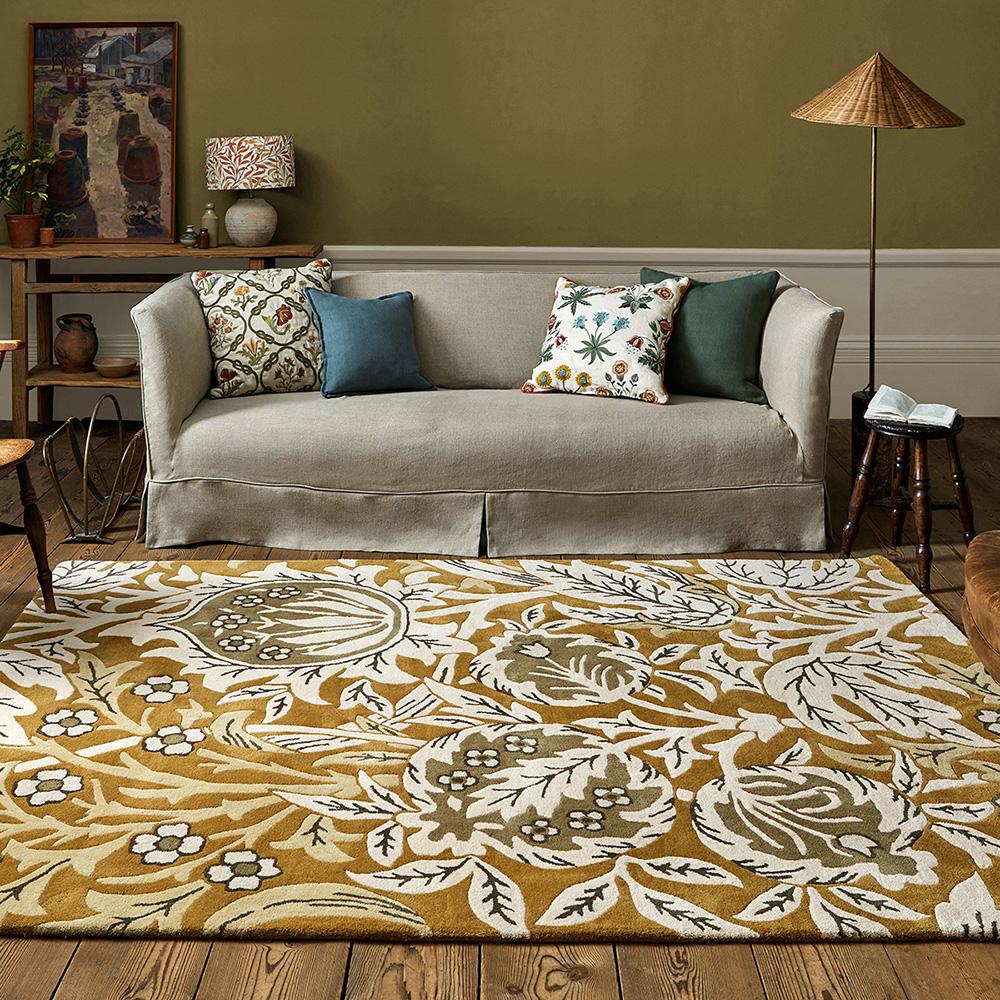Morris & Co Elmcote Rug Gold