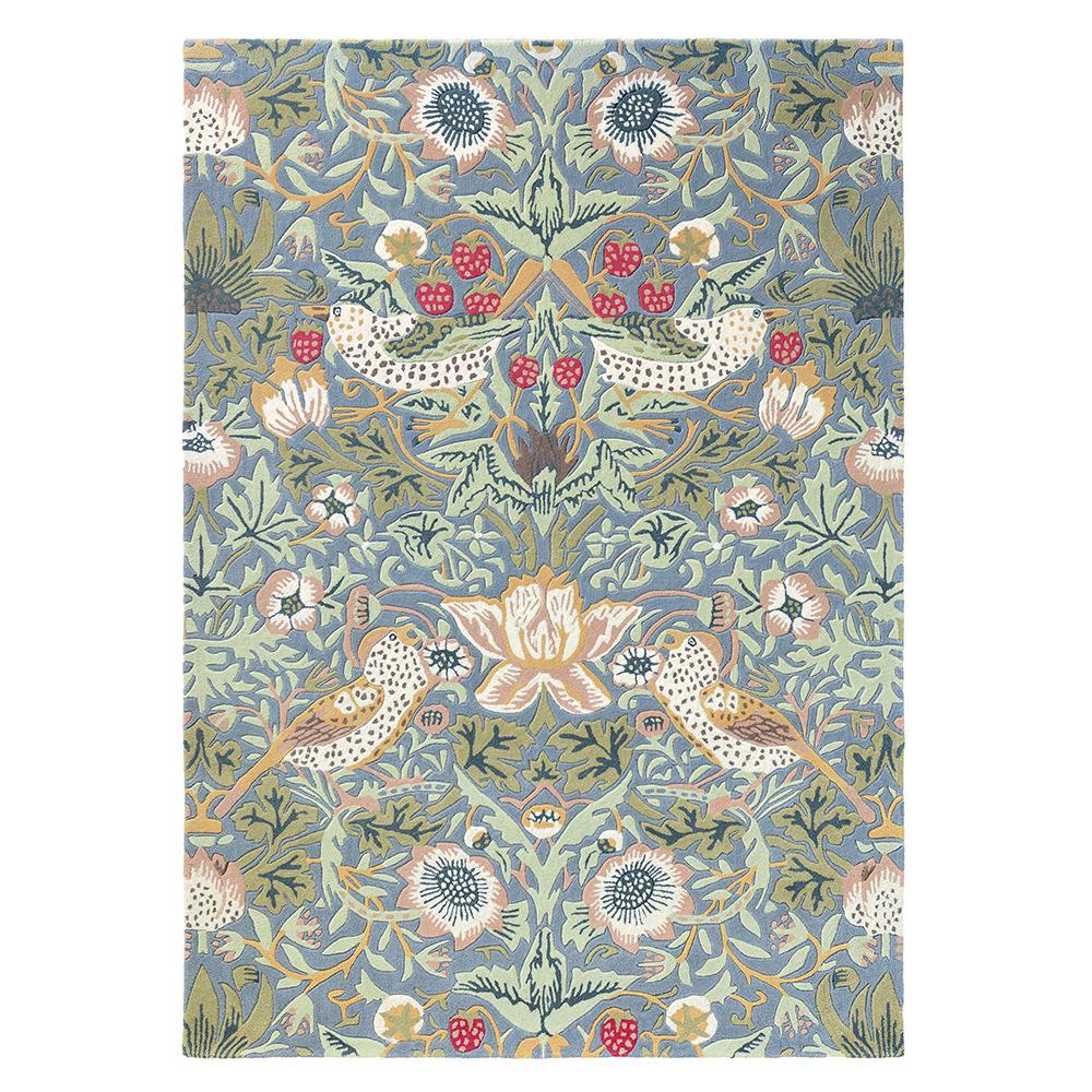 Morris & Co Strawberry Thief Rug Slate