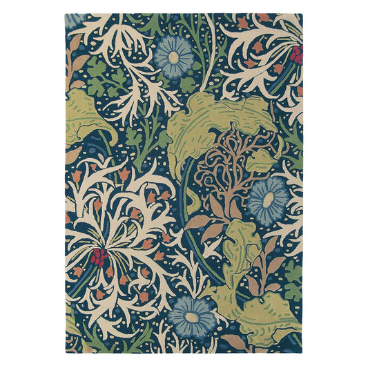 Morris & Co Seaweed Rug Ink