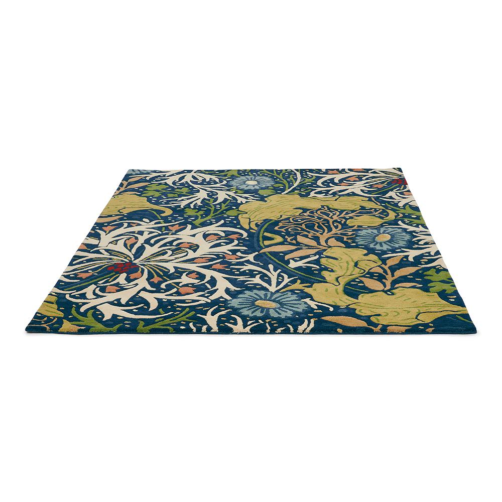 Morris & Co Seaweed Rug Ink