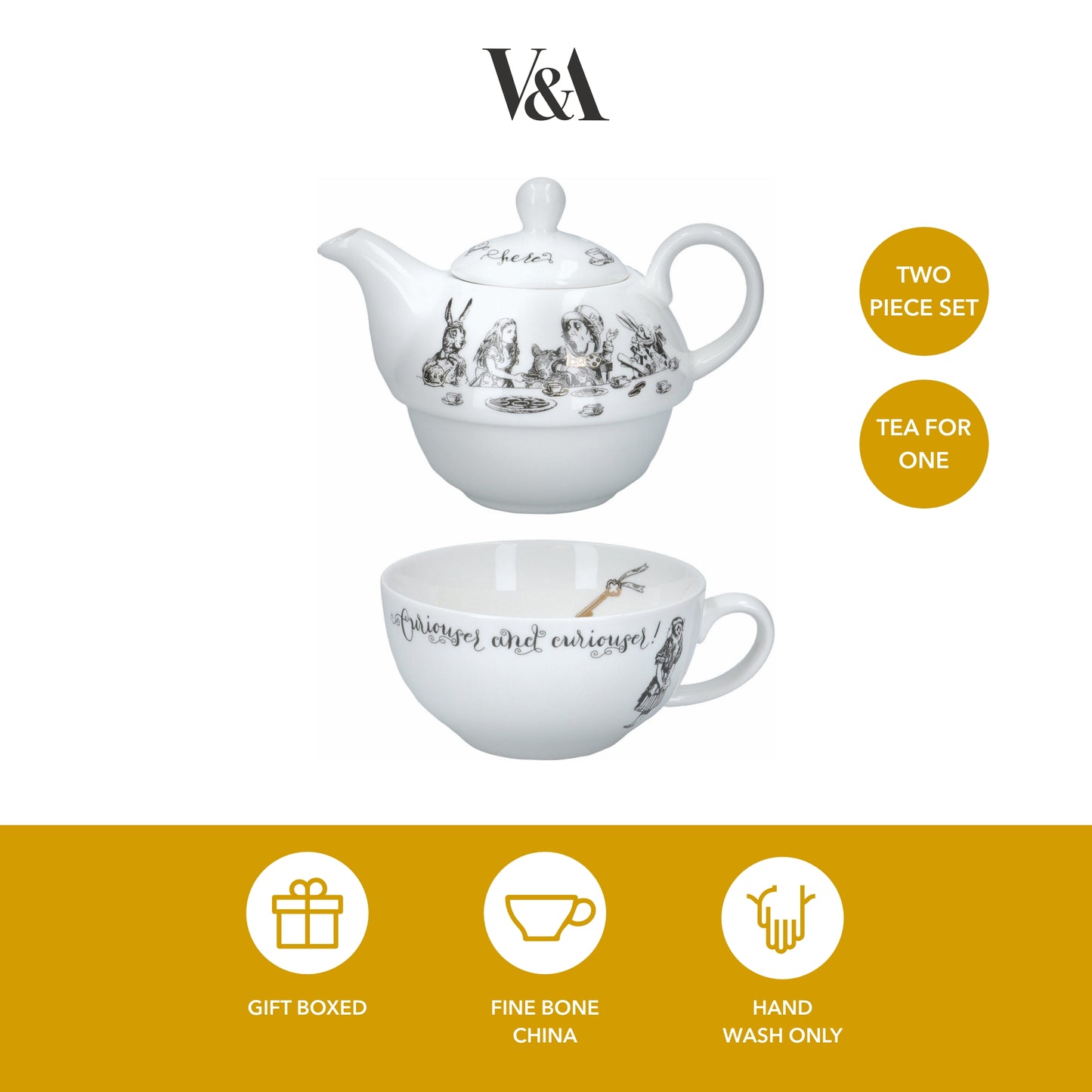 Mikasa x V&A Alice in Wonderland Tea for One 250ml
