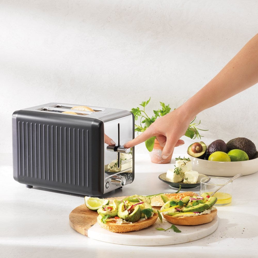 Baccarat The Toasty Slice 2 Slice Toaster Black