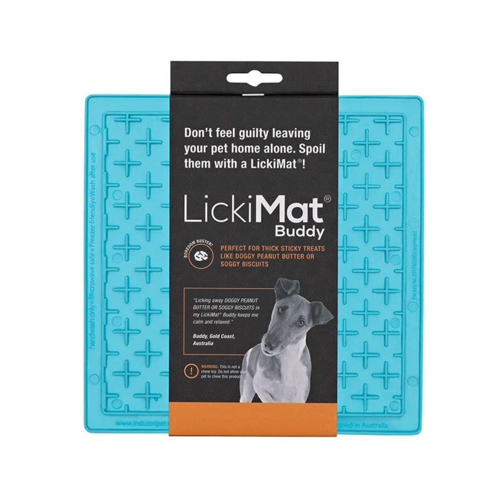 Lickimat Buddy Slow Feeder Mat for Dogs Turquoise