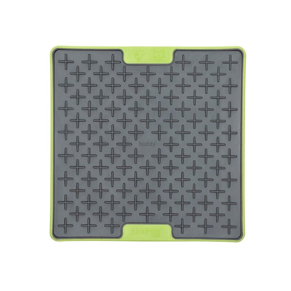 Lickimat Buddy Tuff Slow Feeder Mat for Dogs Green