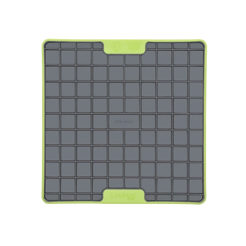 Lickimat Playdate Tuff Slow Feeder Mat for Dogs Green