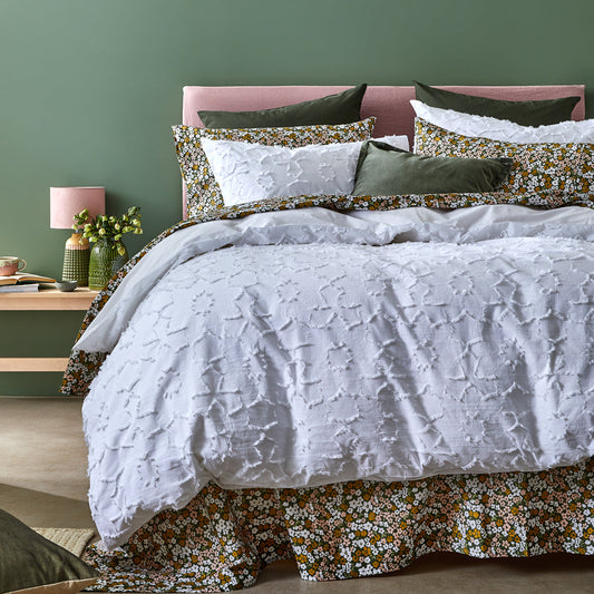 Maisie Quilt Cover Set White