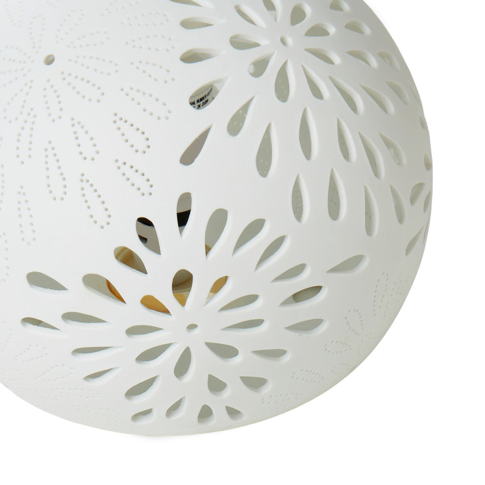 Amalfi Round Cut Out Lamp White