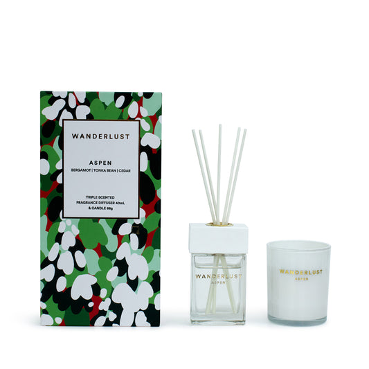 Salt & Pepper Wanderlust Diffuser & Candle Gift Pack