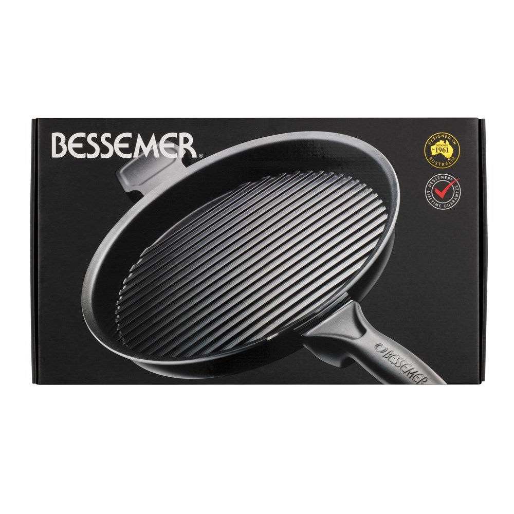 Bessemer Non Stick Grill Pan 32cm Black